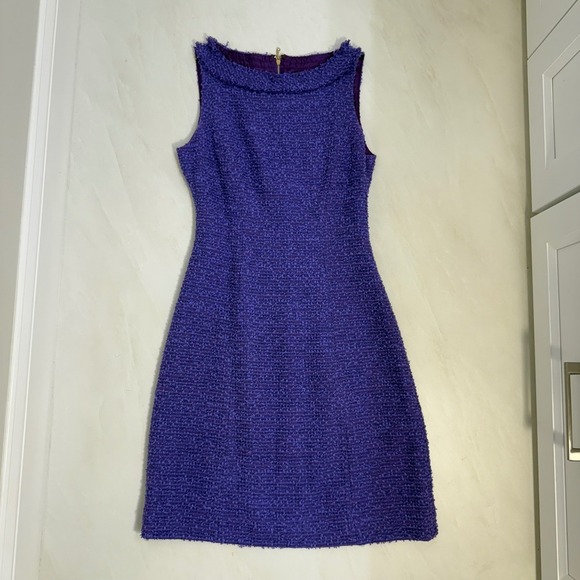 Kate Spade New York Purple Sleeveless Sheath Dress Size 4 - Picture 3 of 16